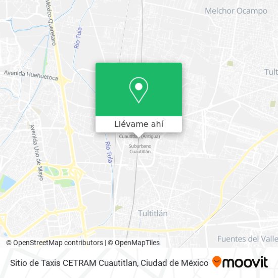 Mapa de Sitio de Taxis CETRAM Cuautitlan