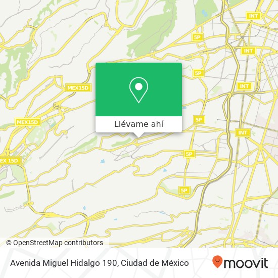 Mapa de Avenida Miguel Hidalgo 190