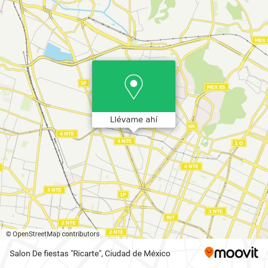 Mapa de Salon De fiestas "Ricarte"