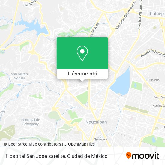 Mapa de Hospital San Jose satelite