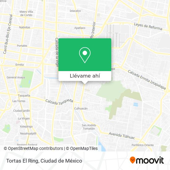 Mapa de Tortas El Ring