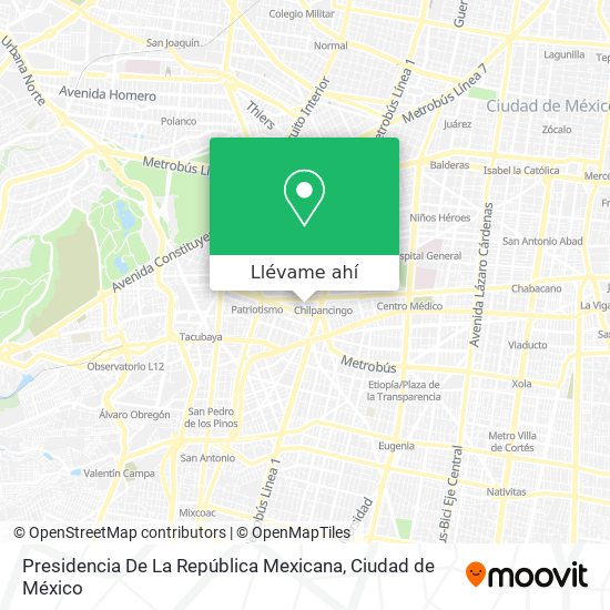 Mapa de Presidencia De La República Mexicana