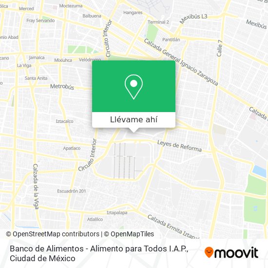 Mapa de Banco de Alimentos - Alimento para Todos I.A.P.