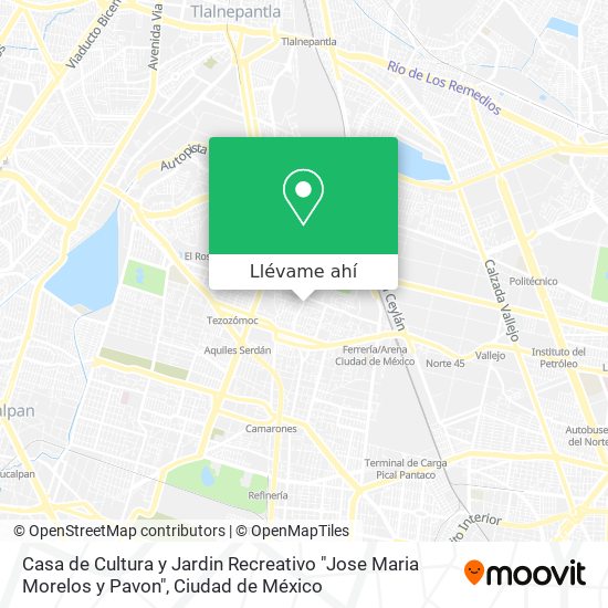 Mapa de Casa de Cultura y Jardin Recreativo "Jose Maria Morelos y Pavon"