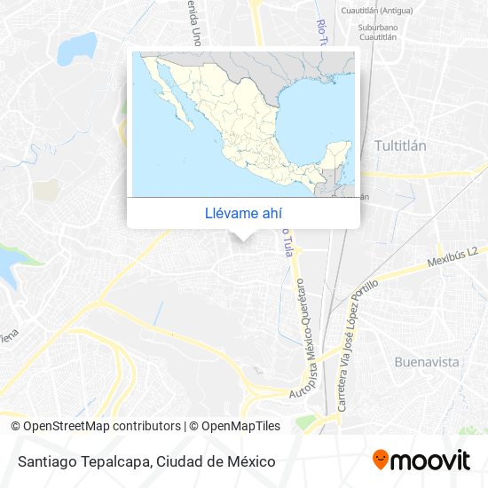 Mapa de Santiago Tepalcapa