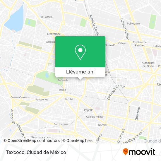 Mapa de Texcoco