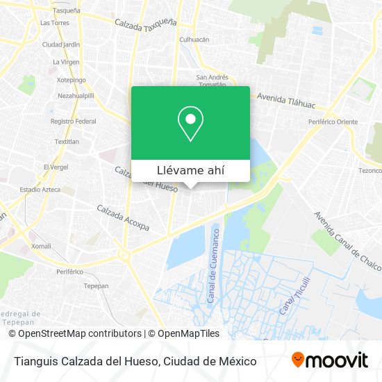 Mapa de Tianguis Calzada del Hueso