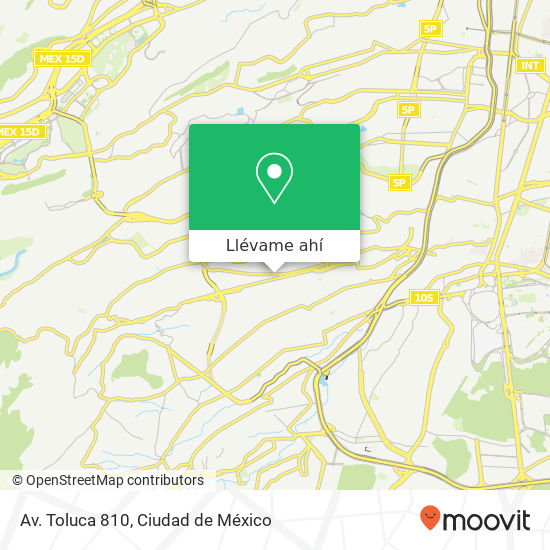 Mapa de Av. Toluca 810