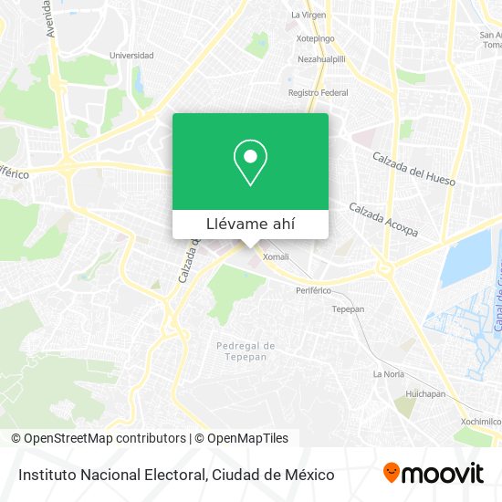 Mapa de Instituto Nacional Electoral