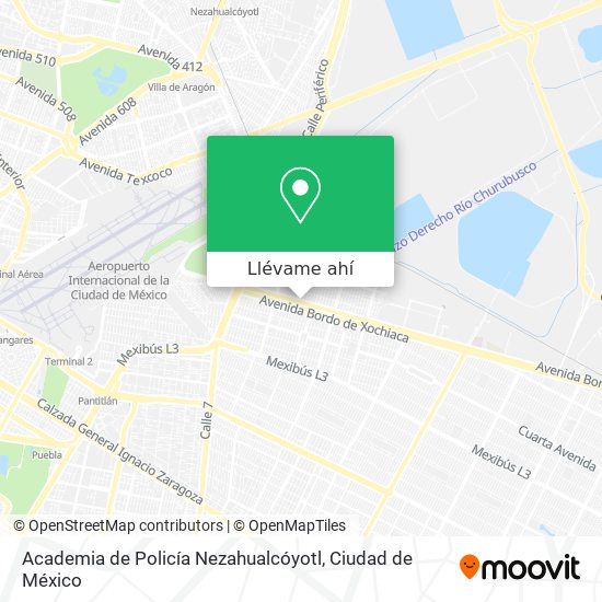 Mapa de Academia de Policía Nezahualcóyotl