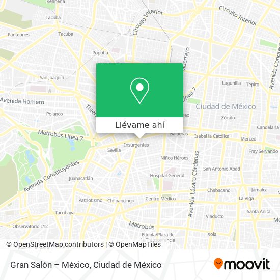 Mapa de Gran Salón – México