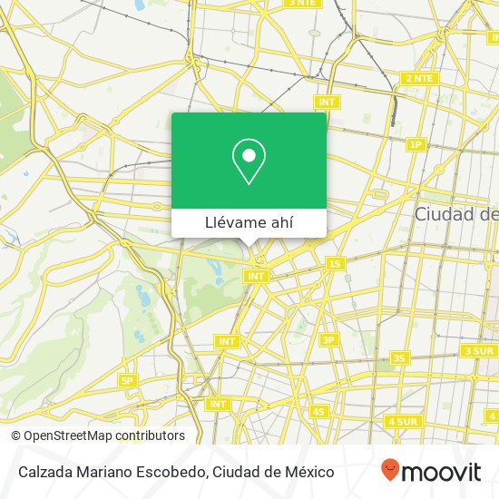 Mapa de Calzada Mariano Escobedo
