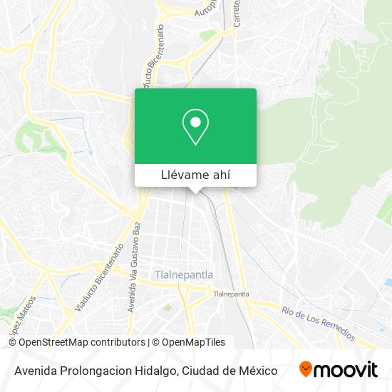 Mapa de Avenida Prolongacion Hidalgo