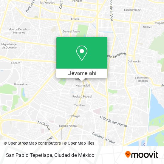 Mapa de San Pablo Tepetlapa