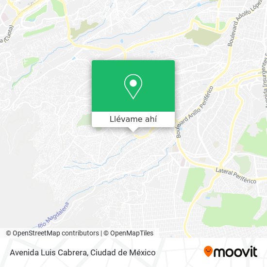 Mapa de Avenida Luis Cabrera