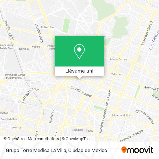 Mapa de Grupo Torre Medica La Villa