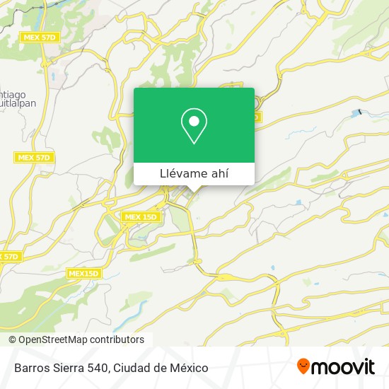 Mapa de Barros Sierra 540
