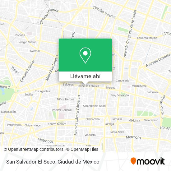Mapa de San Salvador El Seco