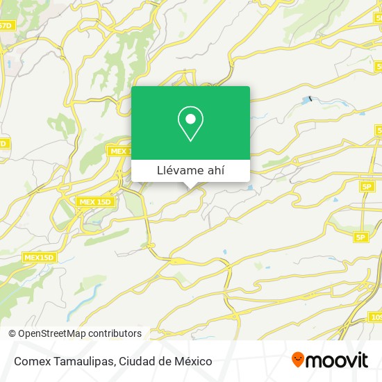 Mapa de Comex Tamaulipas