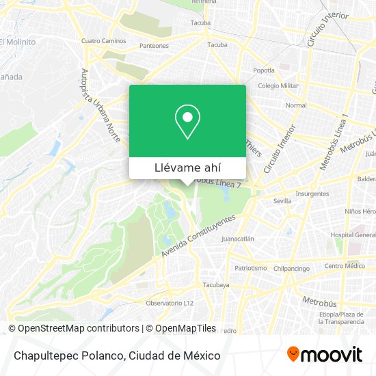 Mapa de Chapultepec Polanco
