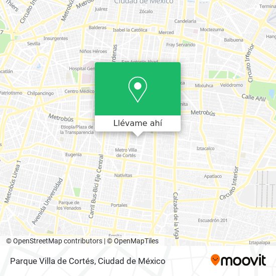 Mapa de Parque Villa de Cortés