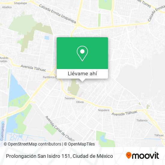 Mapa de Prolongación San Isidro 151