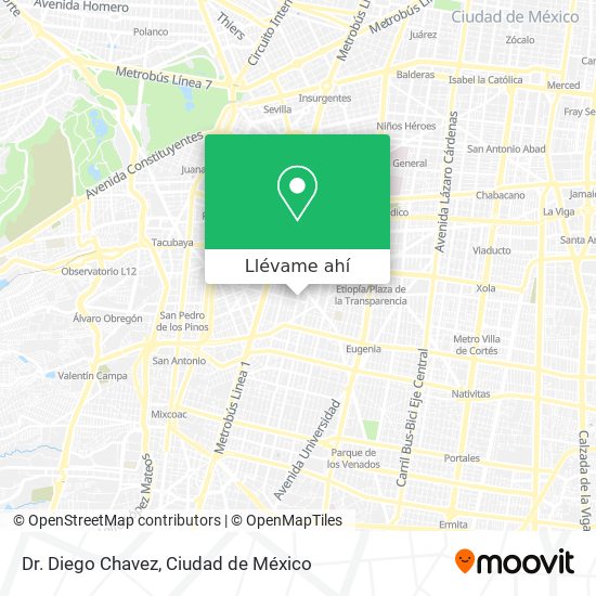 Mapa de Dr. Diego Chavez