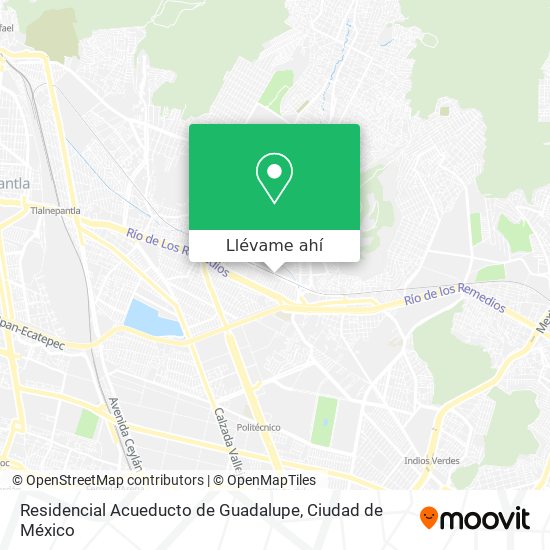 Mapa de Residencial Acueducto de Guadalupe
