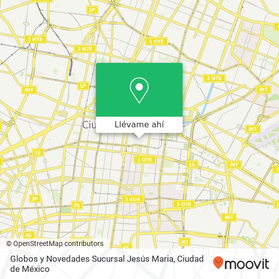 Mapa de Globos y Novedades Sucursal Jesús Maria