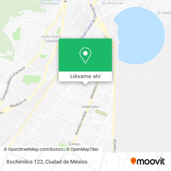 Mapa de Xochimilco 122