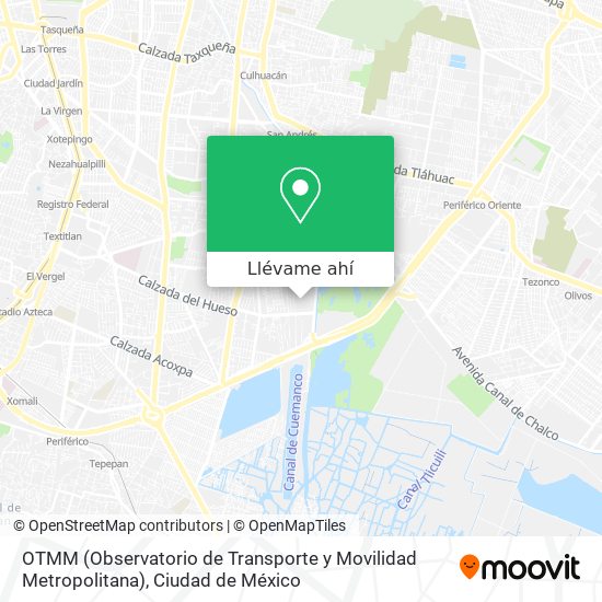 Mapa de OTMM (Observatorio de Transporte y Movilidad Metropolitana)