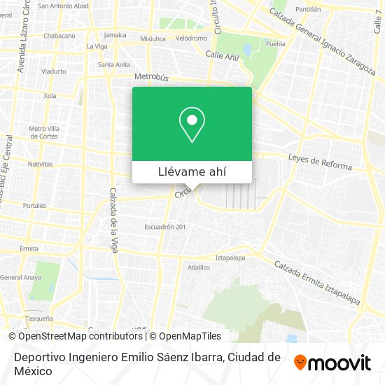 Mapa de Deportivo Ingeniero Emilio Sáenz Ibarra