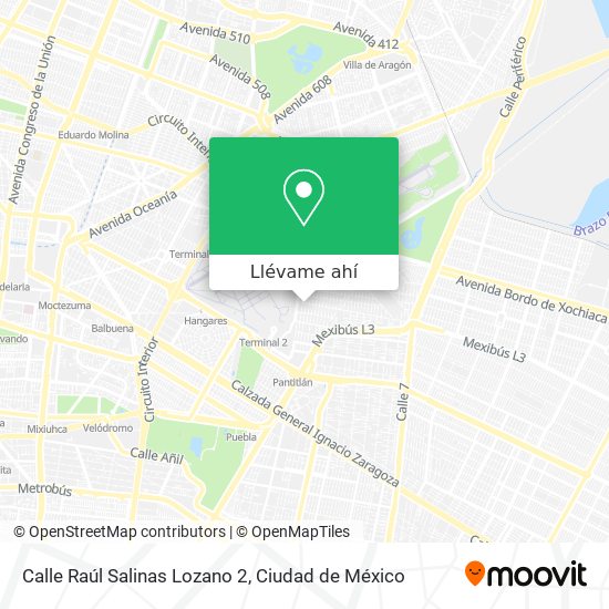 Mapa de Calle Raúl Salinas Lozano 2