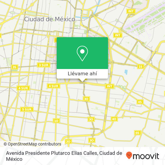Mapa de Avenida Presidente Plutarco Elías Calles