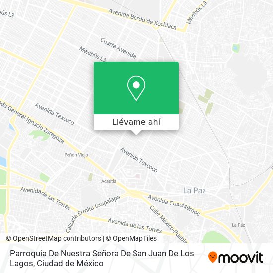 Cómo llegar a Parroquia De Nuestra Señora De San Juan De Los Lagos en Nezahualcóyotl en Autobús o Metro? Cómo llegar a Parroquia De Nuestra Señora De San Juan De Los Lagos en Nezahualcóyotl en Autobús o Metro?