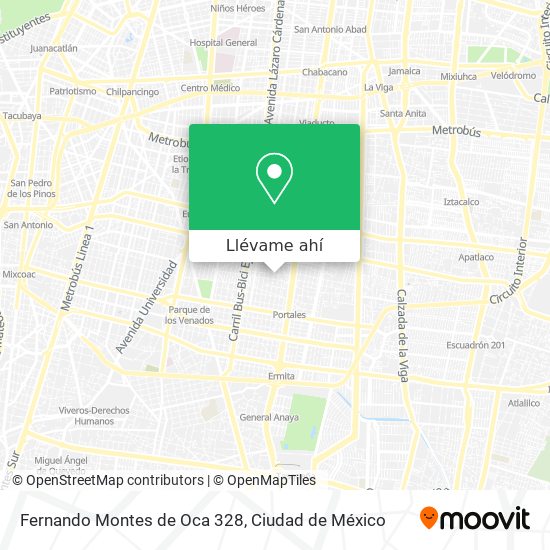 Mapa de Fernando Montes de Oca 328