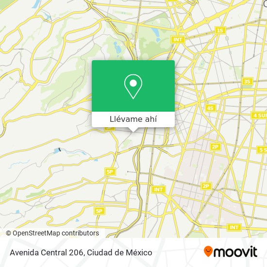 Mapa de Avenida Central 206