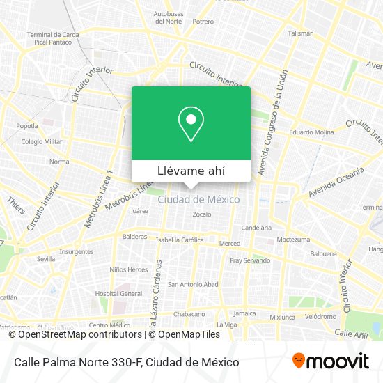 Mapa de Calle Palma Norte 330-F