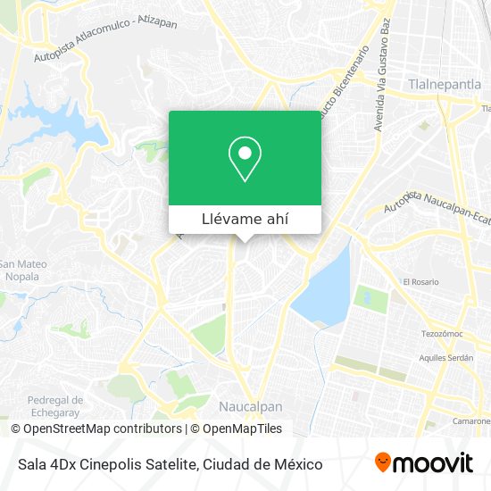 Mapa de Sala 4Dx Cinepolis Satelite