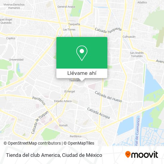 Cómo llegar a Tienda del club America en Alvaro Obregón en Autobús o Tren?