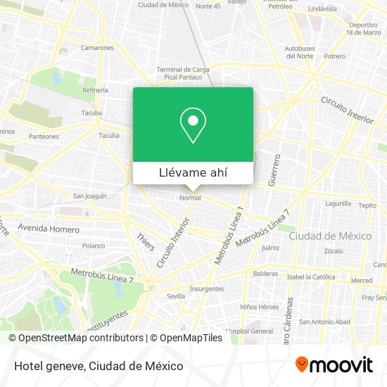 Cómo llegar a Hotel geneve en Azcapotzalco en Autobús o Metro?