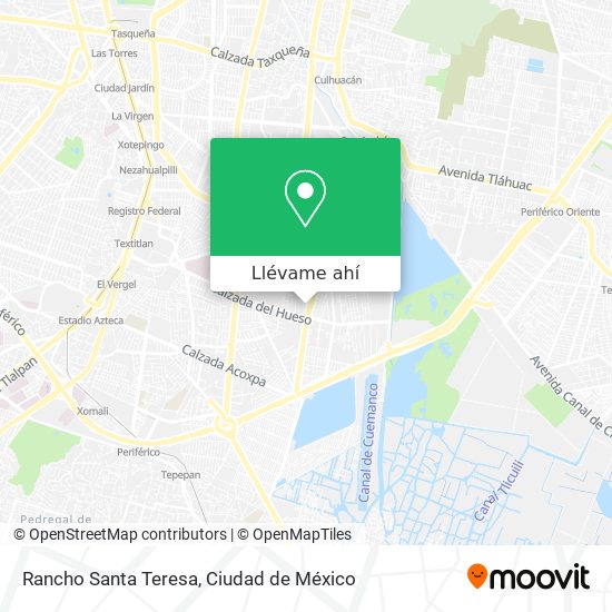 Mapa de Rancho Santa Teresa