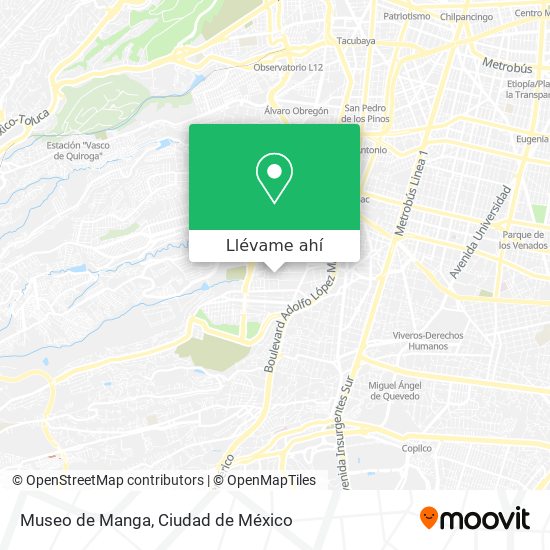 Mapa de Museo de Manga