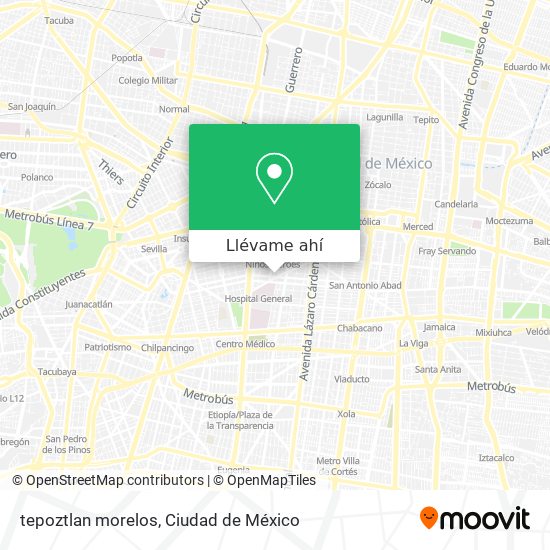 Mapa de tepoztlan morelos