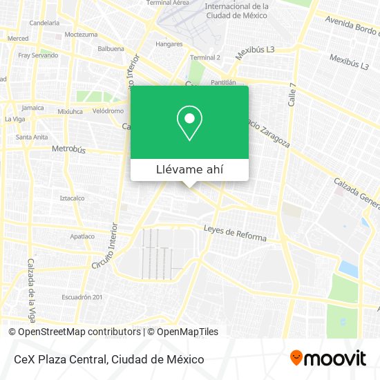 Mapa de CeX Plaza Central