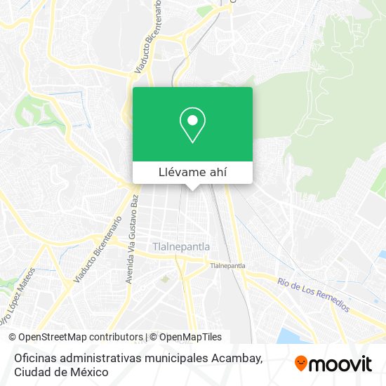 Mapa de Oficinas administrativas municipales Acambay