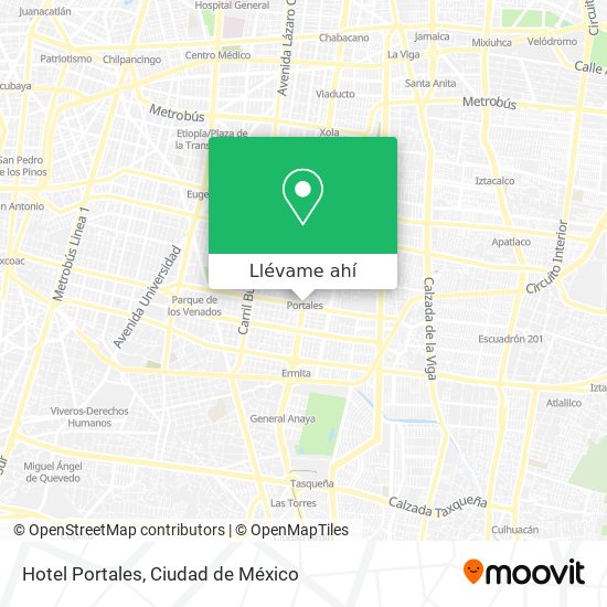 Mapa de Hotel Portales