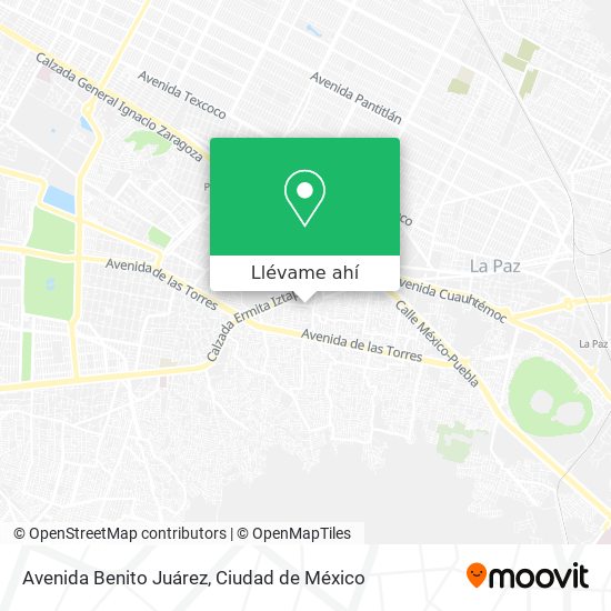 Mapa de Avenida Benito Juárez