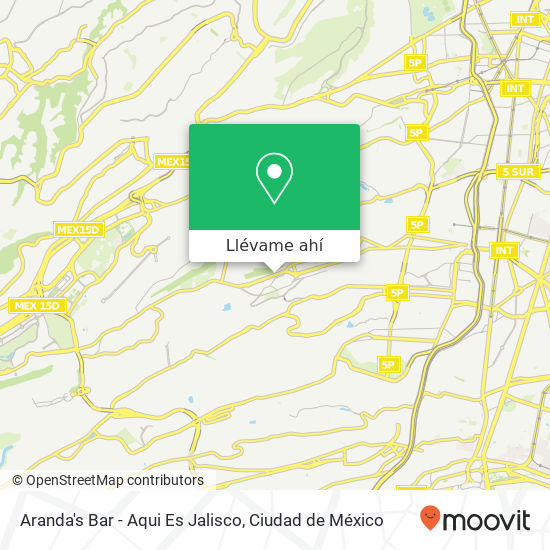 Mapa de Aranda's Bar - Aqui Es Jalisco
