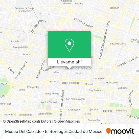 Mapa de Museo Del Calzado - El Borceguí